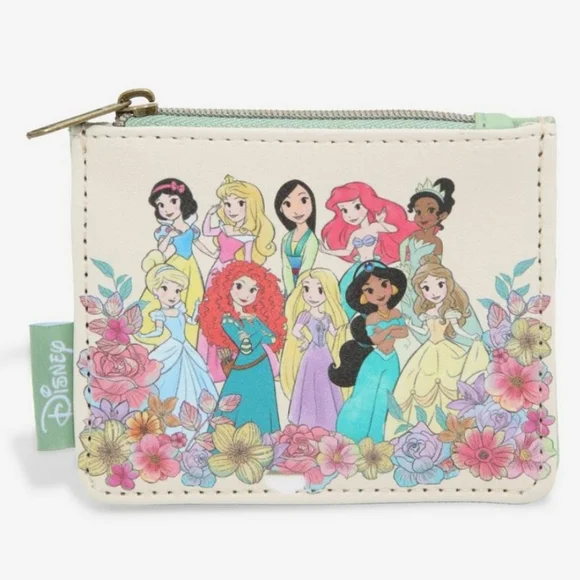 Disney Bags Loungefly Disney Chibi Princess Floral Cardholder New With Tags Poshmark
